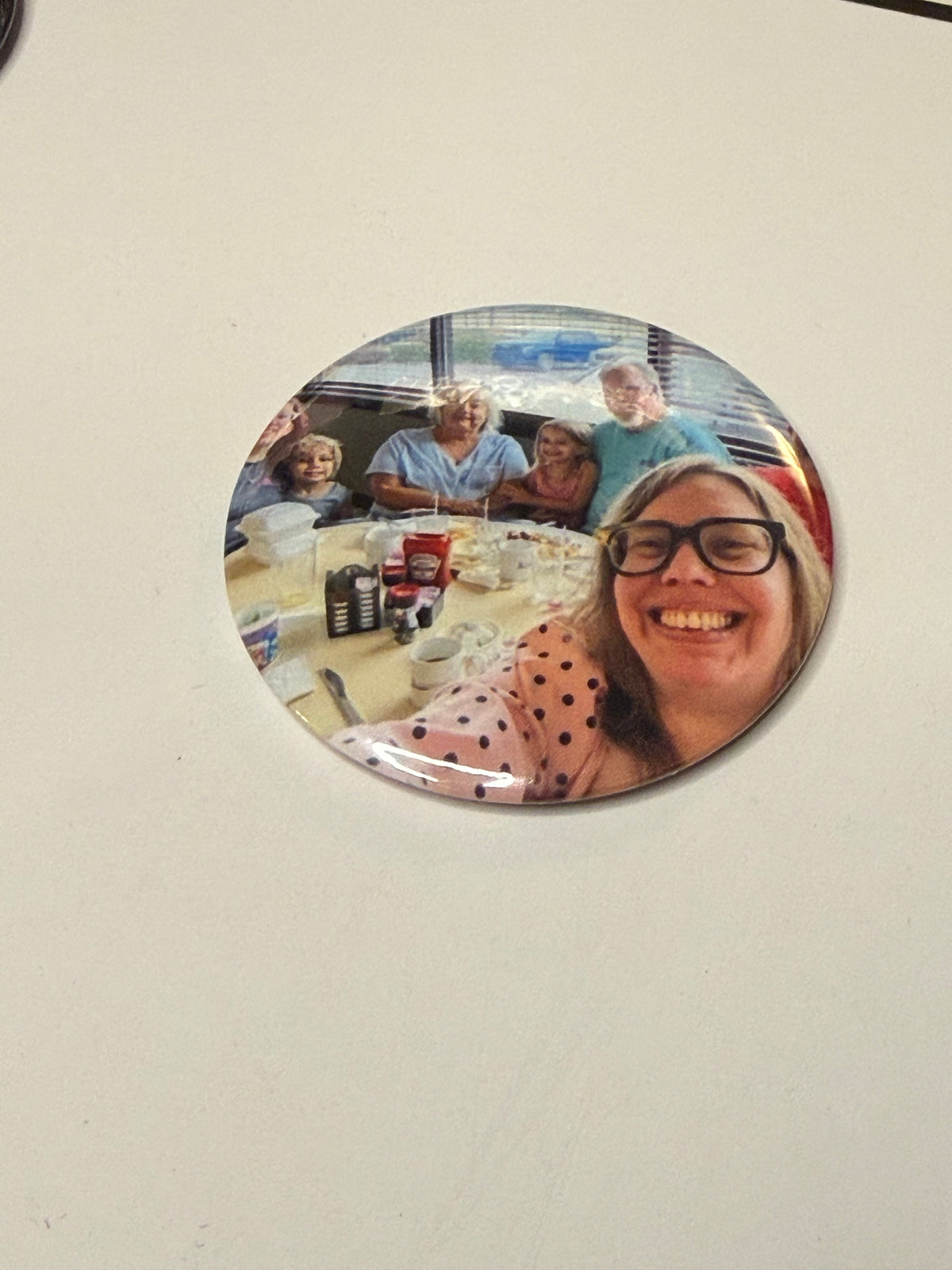 Round Custom Photo Magnet Set of 6