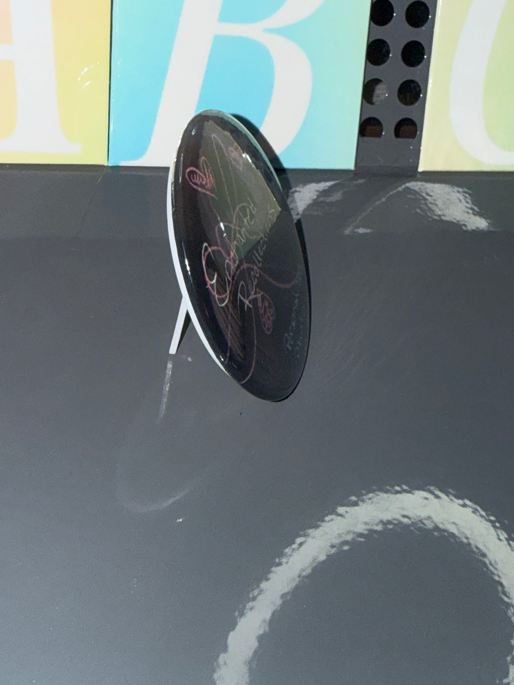 Custom Round Photo w/stand