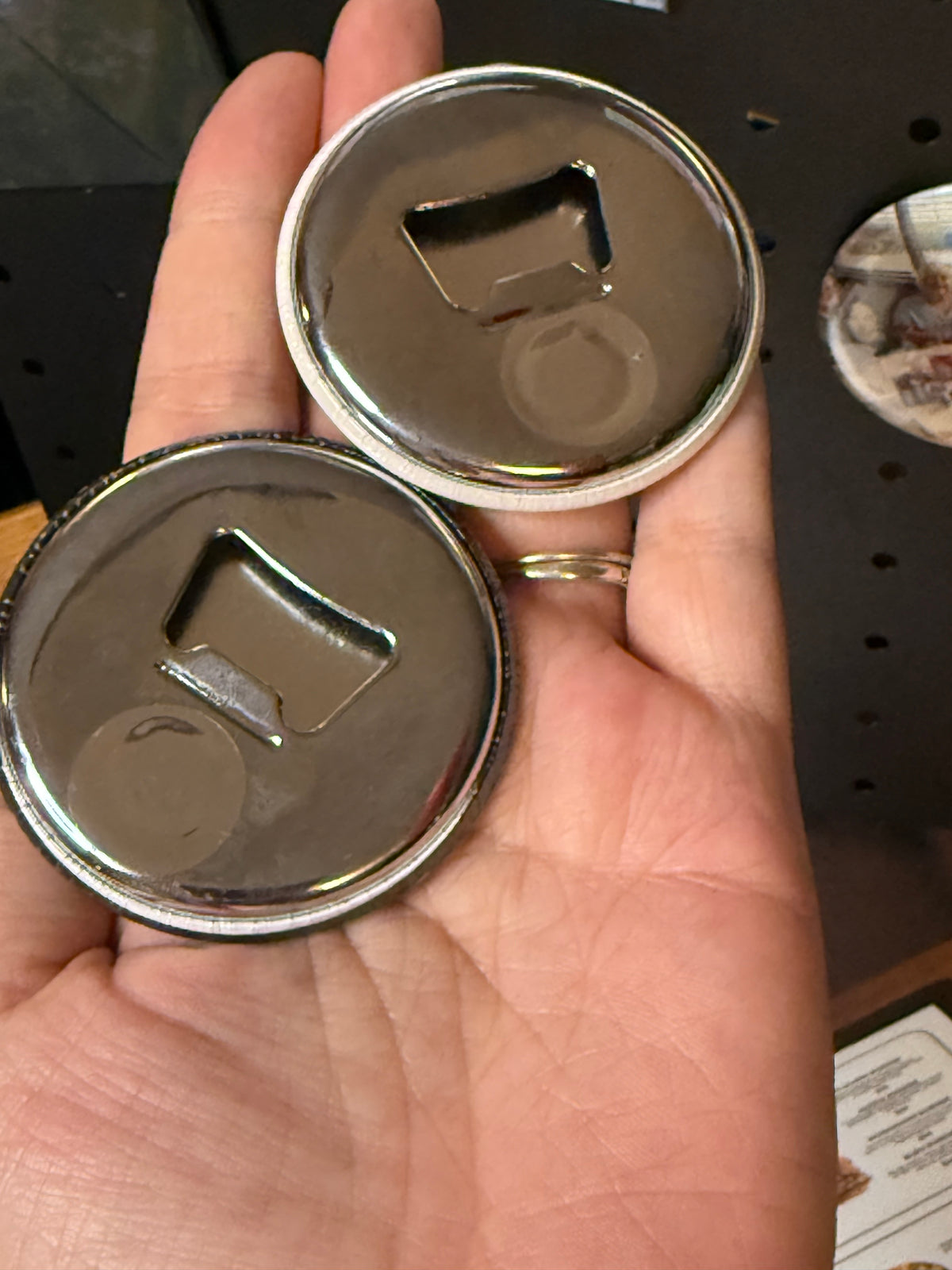 Round Customized Photo Magnet Opener