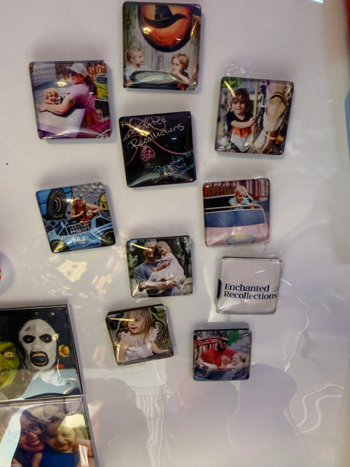 2 inch square photo magnets- set of 3