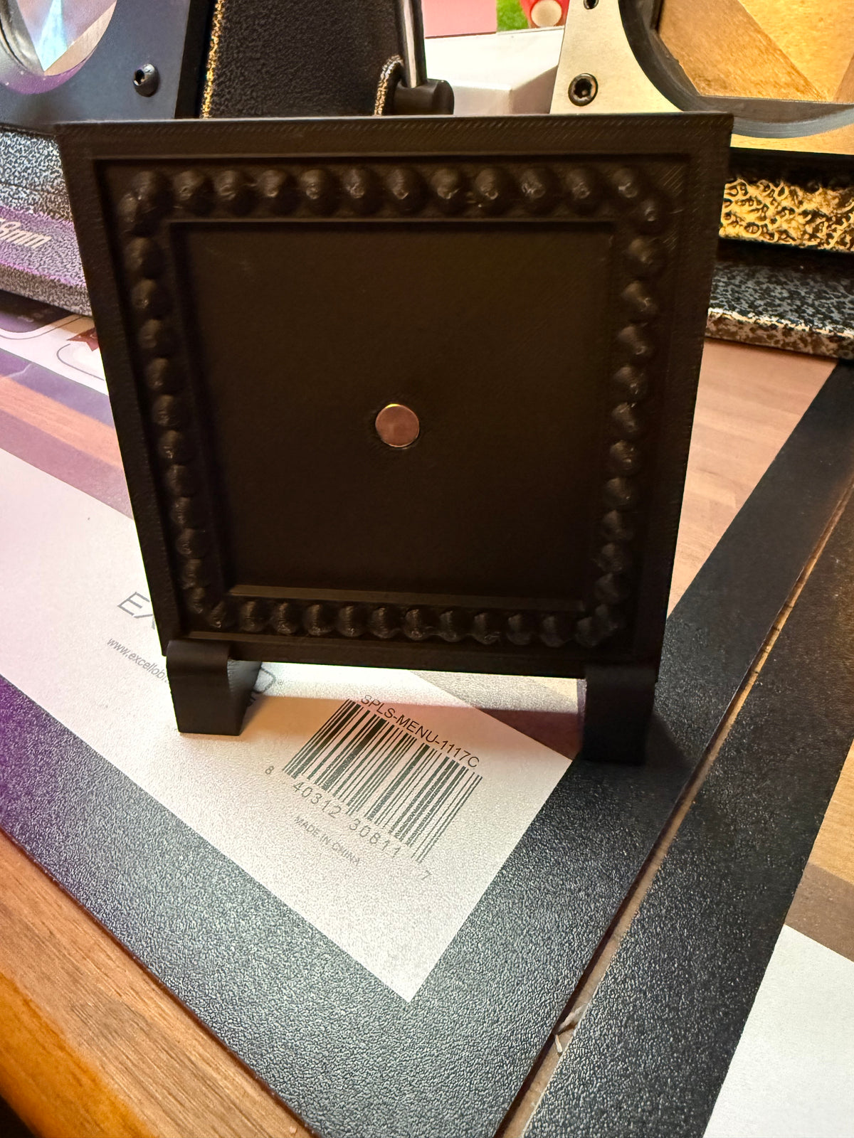 Bohemian style frame for 2.5 inch square photo magnet