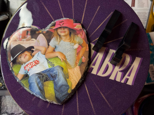 5.5 in customizable slate heart