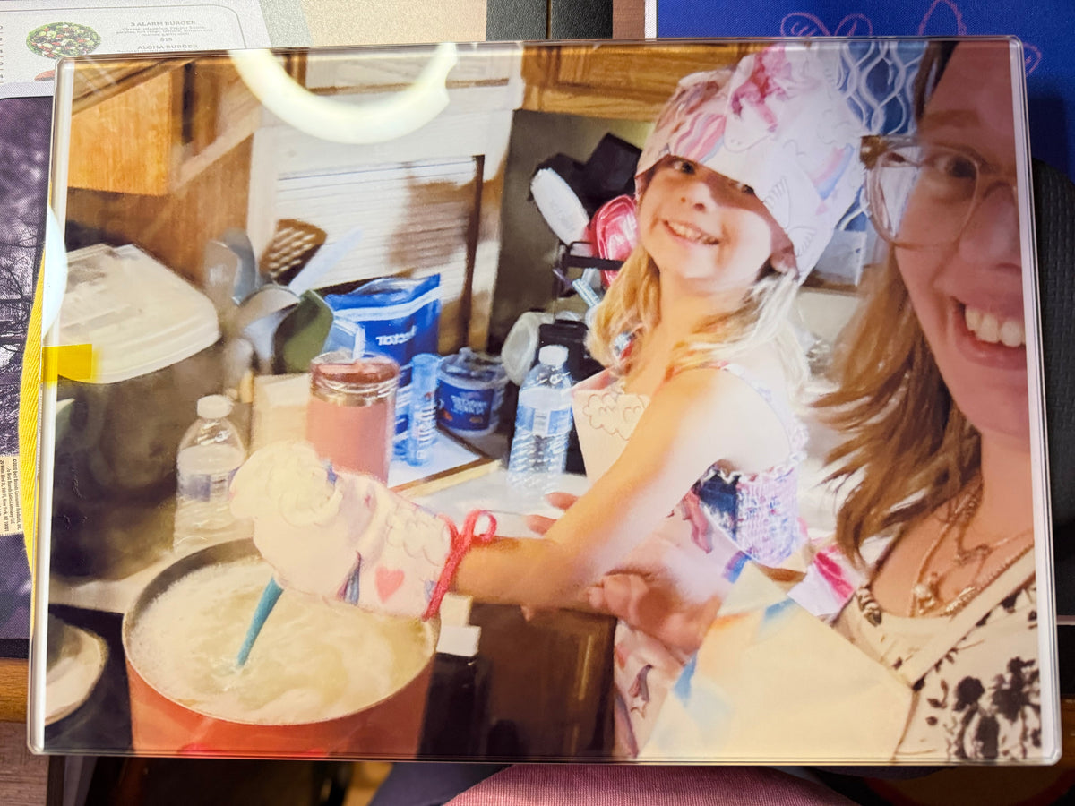 Personalized tempered glass cutting board