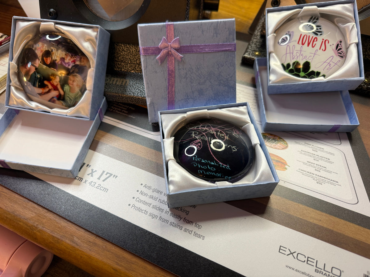 3 inch round customizable cabochon paperweight
