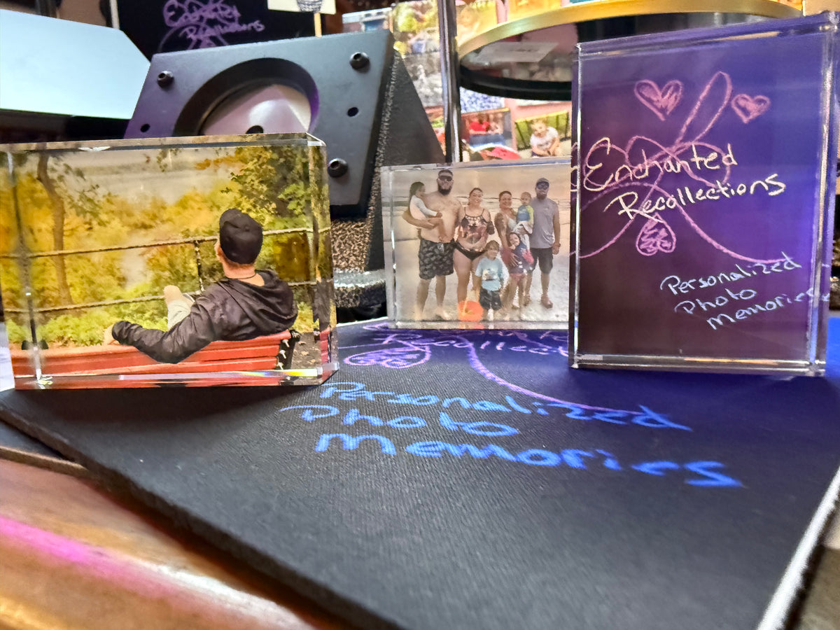 2.4 x 3 inch customizable crystal photo frame